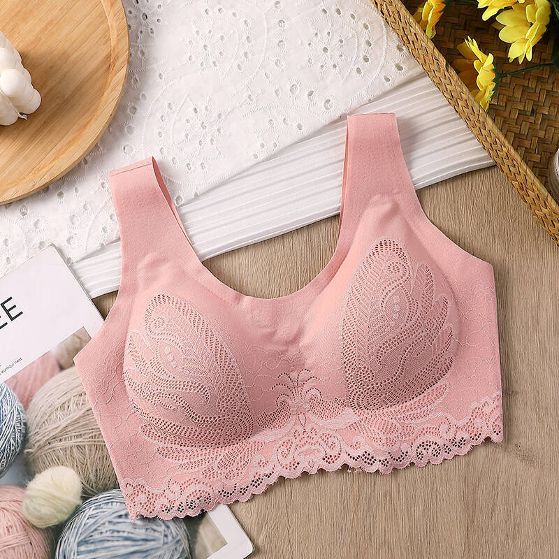Breathable Latex Bra Seamless  - Lace Bralette Set 评论和价格